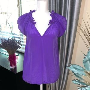 Eight Sixty  gorgeous purple 100% silk top